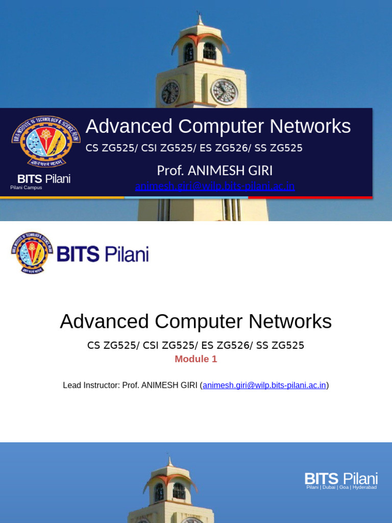 Advanced Computer Networks Course Overview | PDF | Computer Network ...