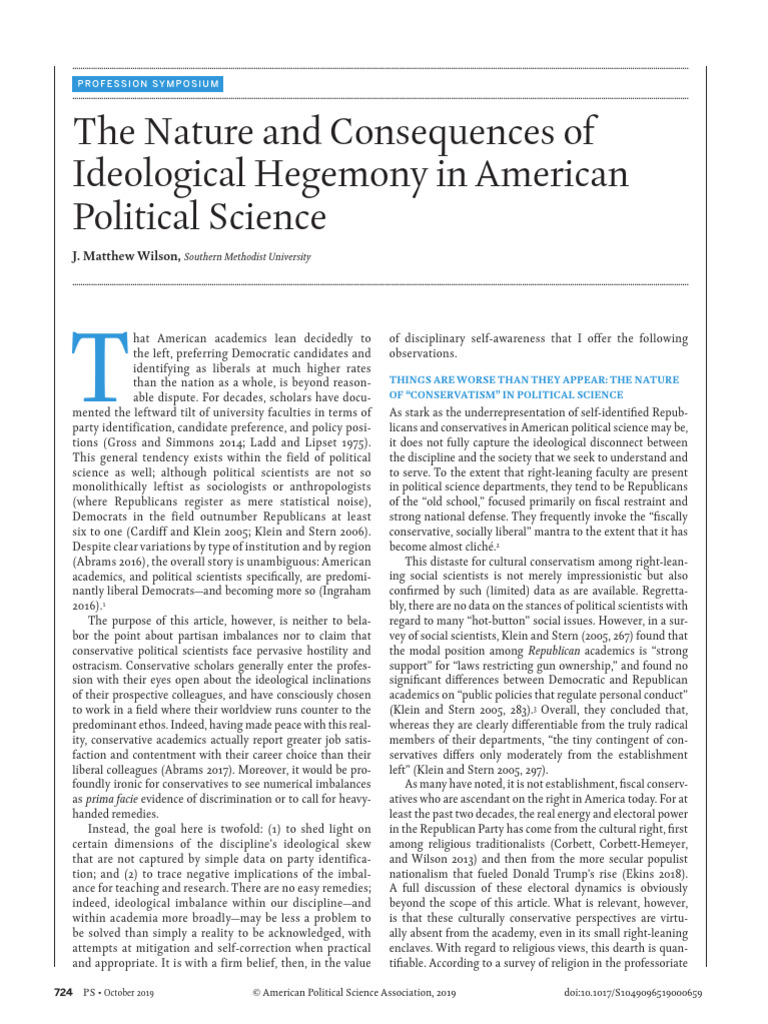 The Political Economy of Hegemony The Su | PDF | Conservatism | Science