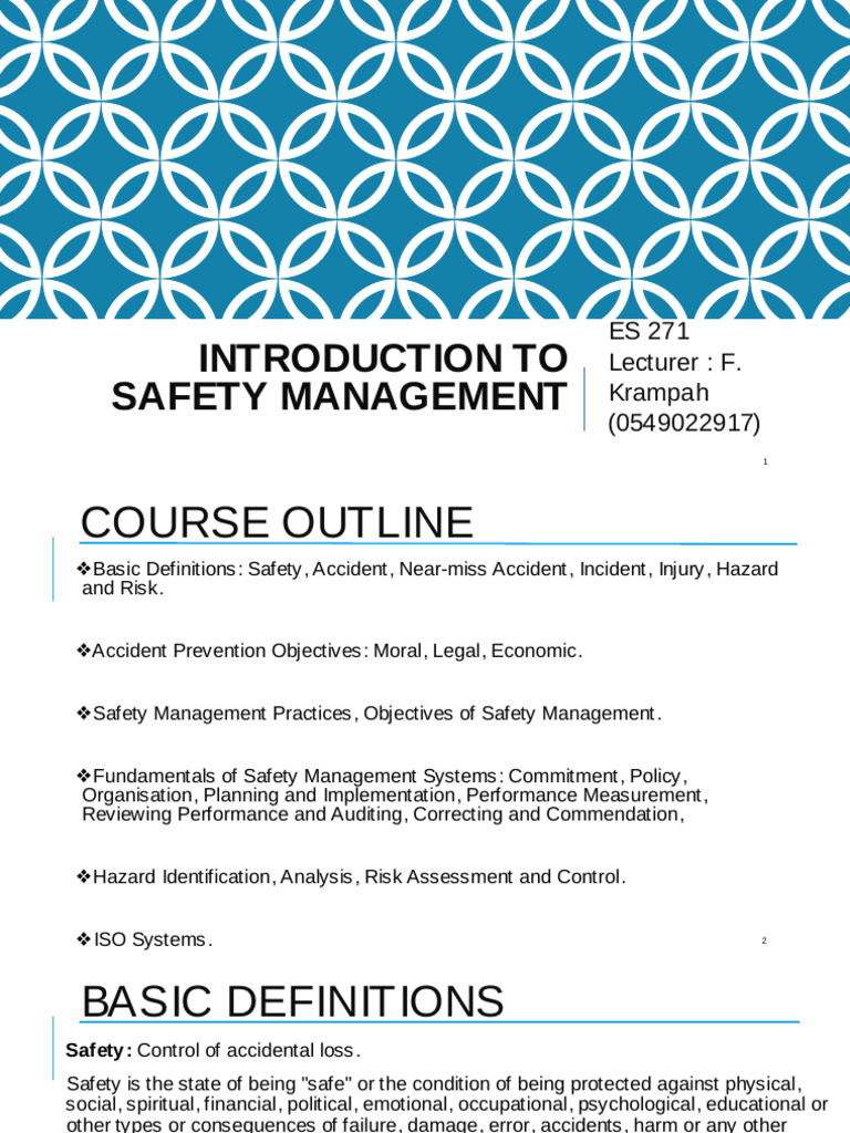 Safety Management Fundamentals Guide | PDF | Negligence | Risk