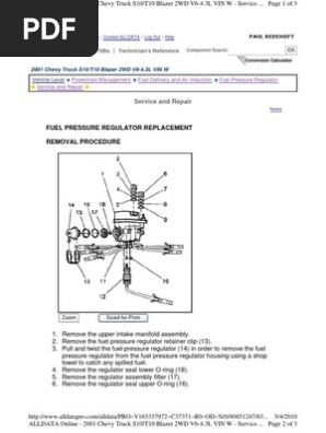 20 Fuel Pressure Regulator Diagram - Wiring Diagram Info