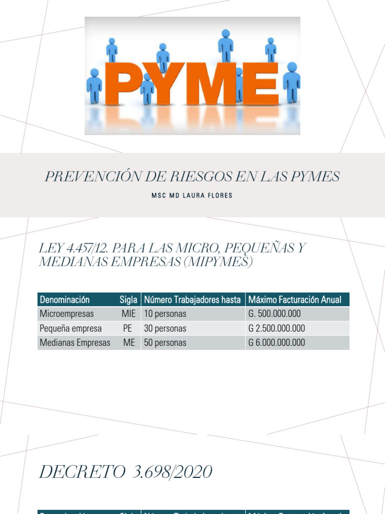 Prevención de Riesgos en PYMES | PDF | Seguridad y salud ocupacional ...