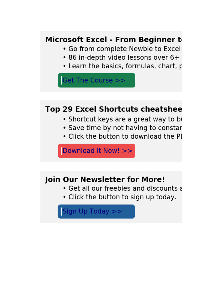 Excel Course: Master SUMIF & More | PDF | Microsoft Excel | Office ...