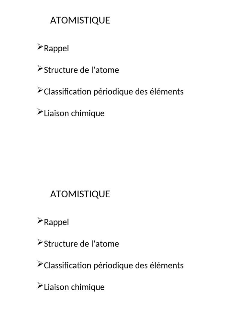 Structure et caractéristiques de l'atome | PDF | Atomes | Orbitale atomique