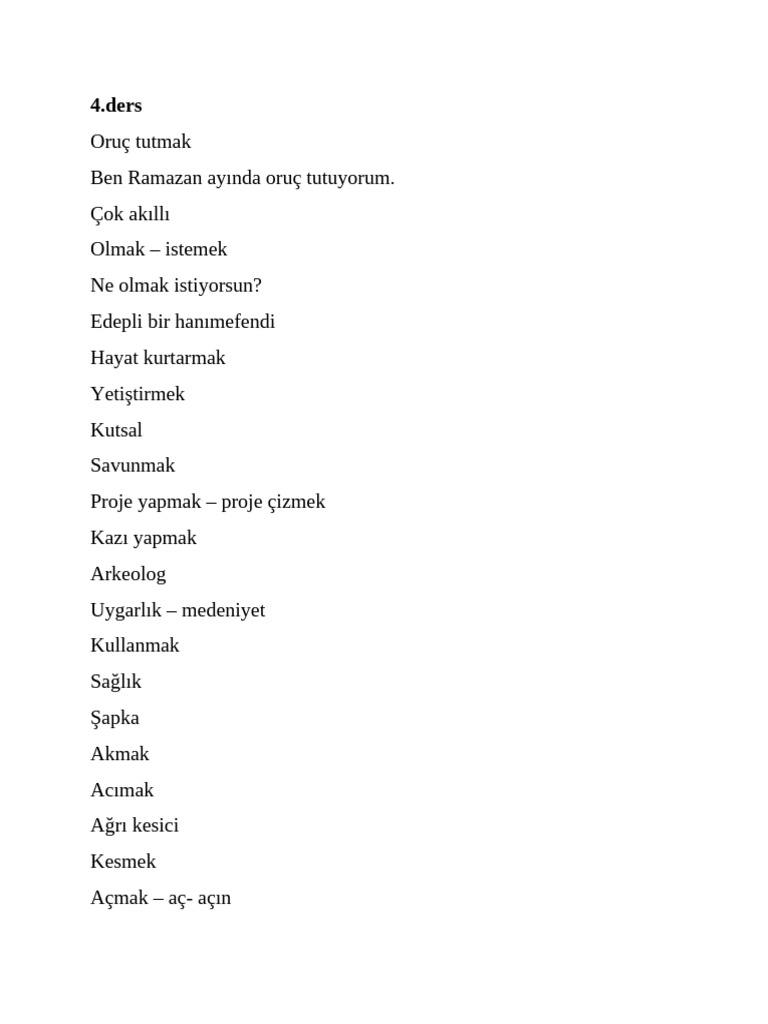 4 Ders | PDF