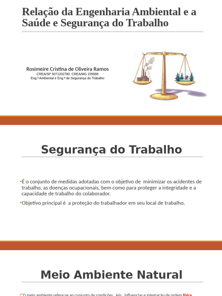 Segurança do Trabalho e Meio Ambiente Integrados | PDF | Desperdício ...