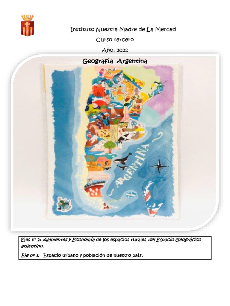 Cuadernillo de Geografia Tercer Año - Eje N° 2 y 3 | PDF | Clima ...