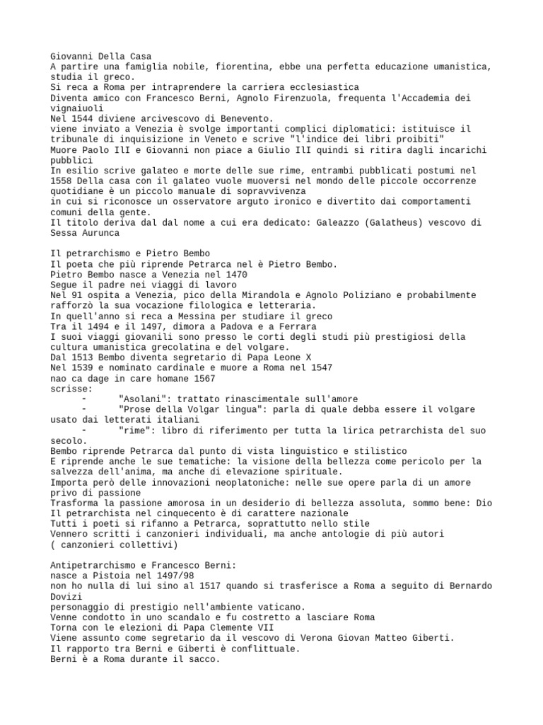 Appunti Italiano | PDF