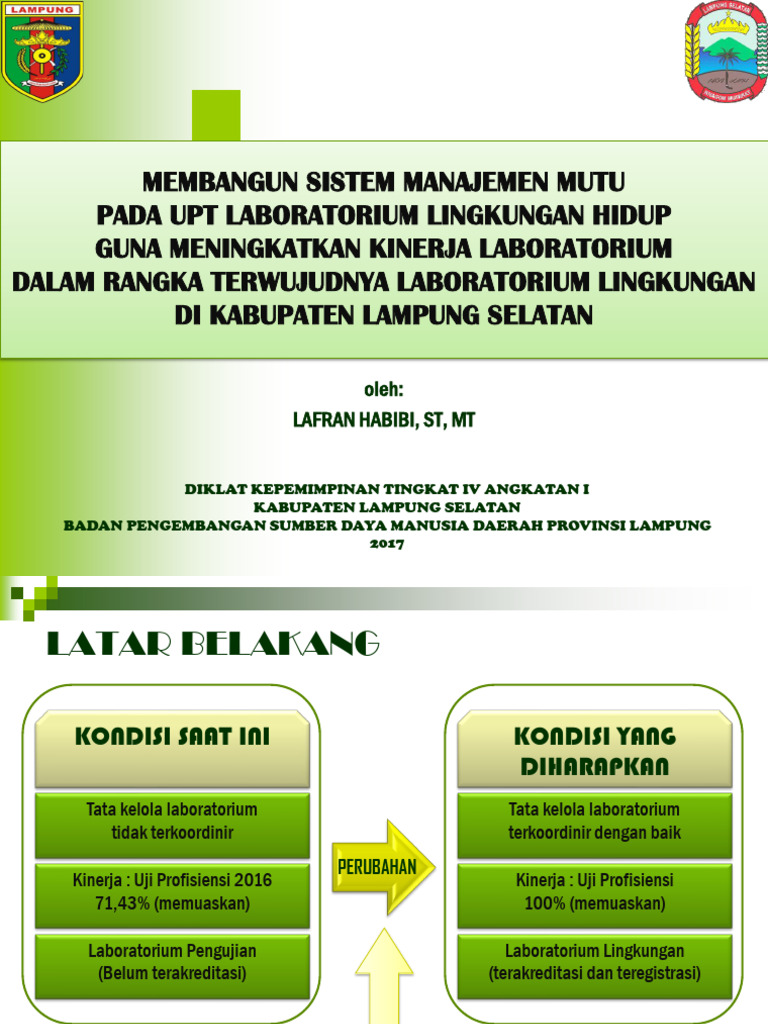 Sistem Manajemen Mutu Laboratorium Lampung | PDF