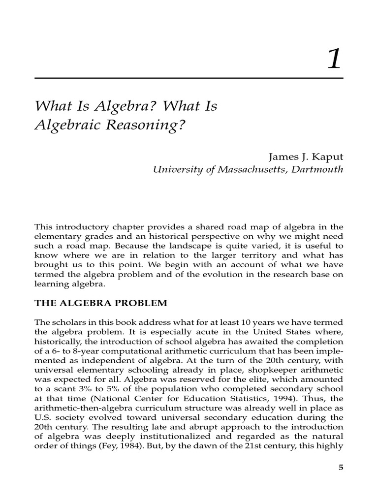 Algebra in The Early Grades-28-38 | PDF | Algebra | Mathematics