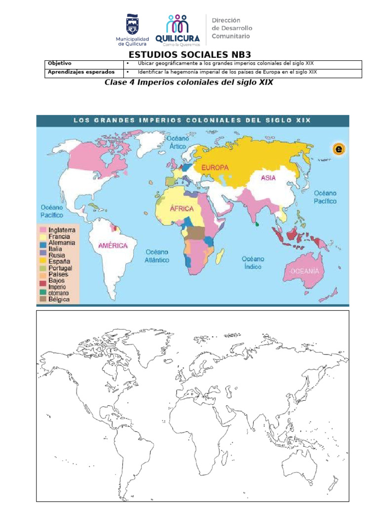 Mapa de Imperios Coloniales del Siglo XIX | PDF