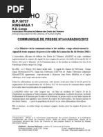 Le Ministre de la communication et des médias coupe abusivement le signal de trois organes de presse à la veille de la marche du 16 février 2012