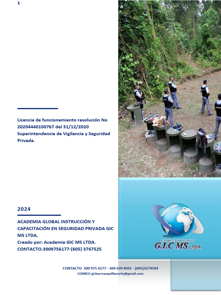 Capacitación en Seguridad Privada GIC MS | PDF | Plan de estudios | Valores