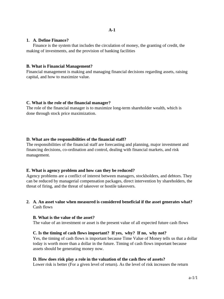 Understanding Finance and Management | PDF