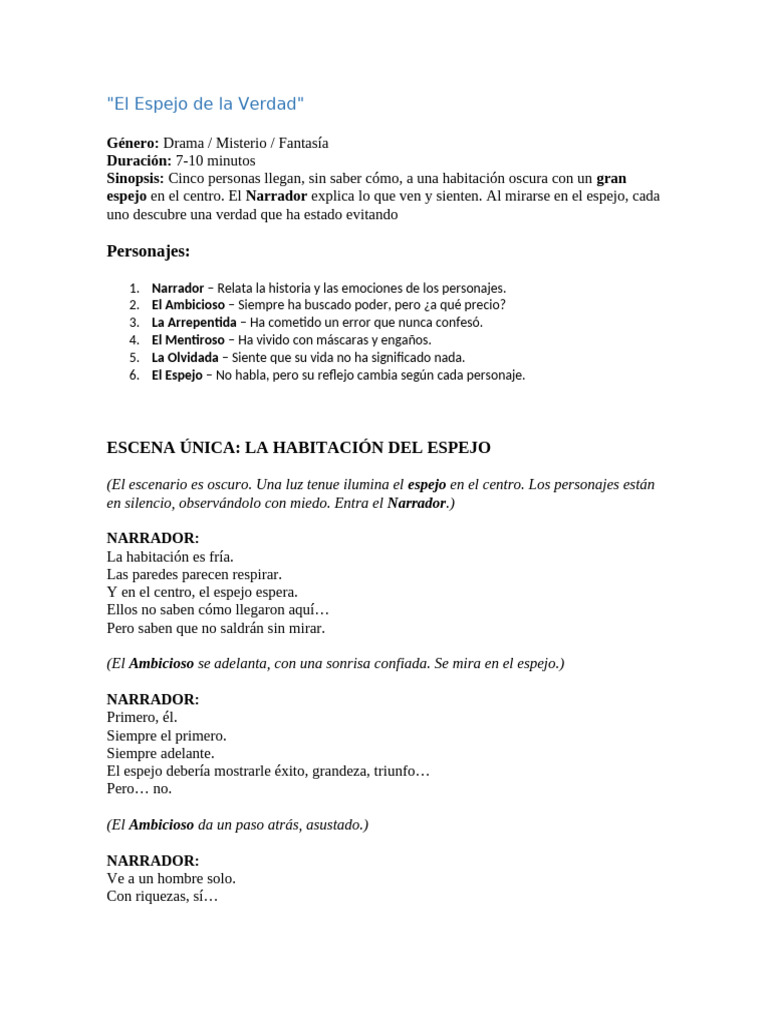 El Espejo de la Verdad | PDF