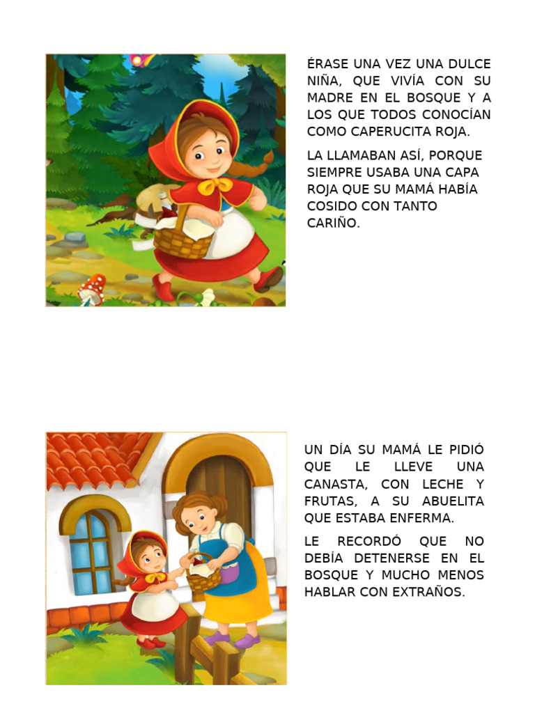 Caperucita Roja y su mamá: un cuento | PDF | Caperucita Roja