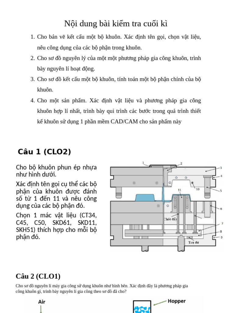 Noidungdethi - Thiet Ke Khuon 2024 | PDF