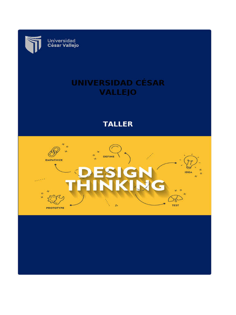 Taller de Creatividad: Design Thinking | PDF | El pensamiento de diseño ...