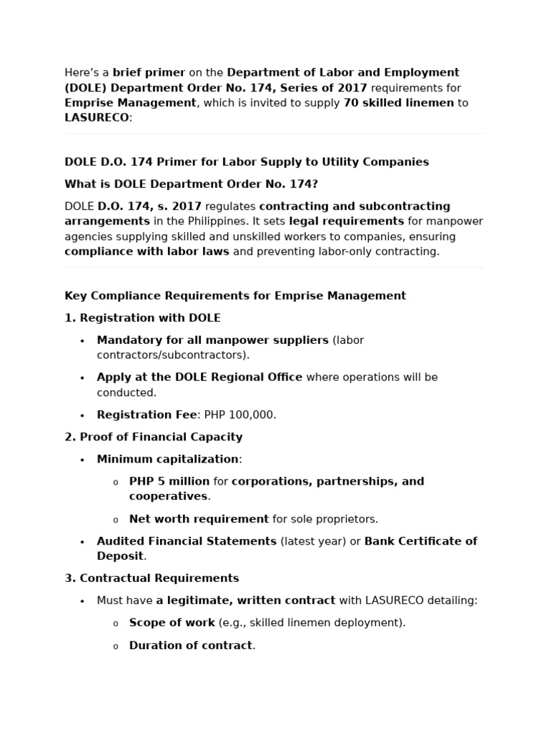 Dole Do 174 Primer | PDF | Employment | Unemployment Benefits