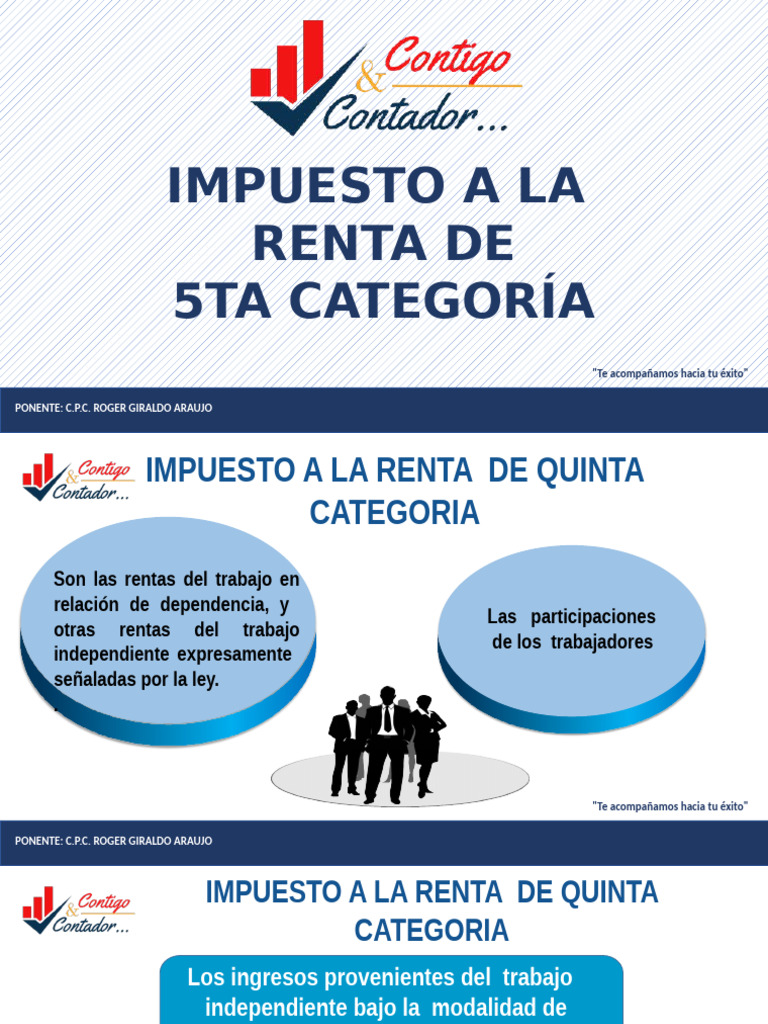 Renta de 5ta Categoria | PDF | Salario | Impuesto sobre la renta