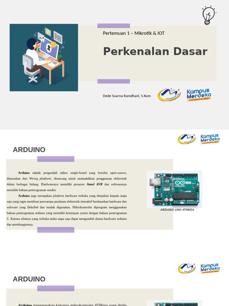 Pengenalan Arduino dan IoT Mikrotik | PDF