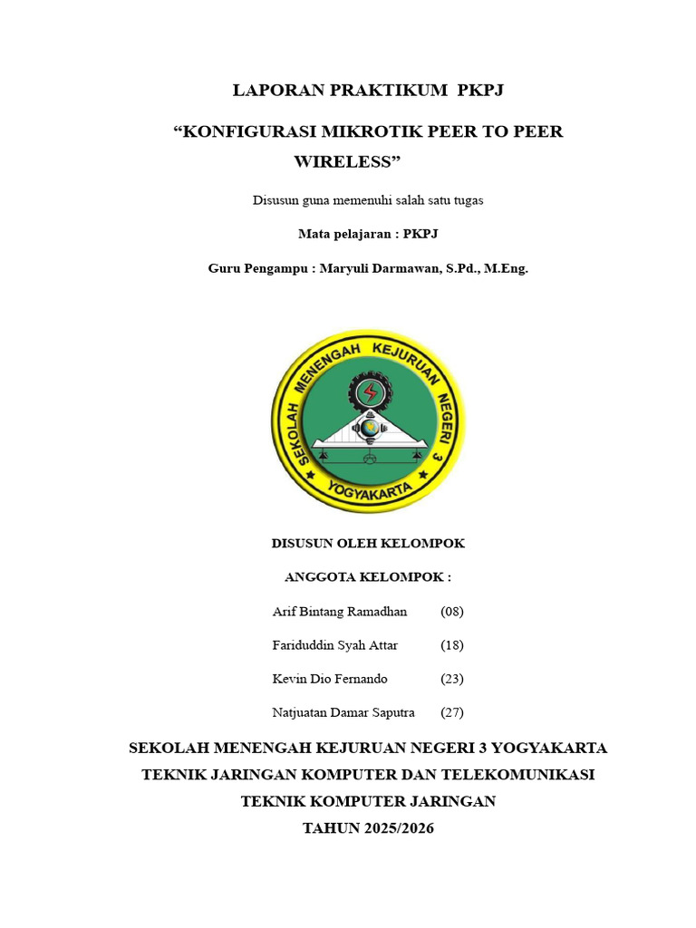Konfigurasi Jaringan Mikrotik P2P | PDF