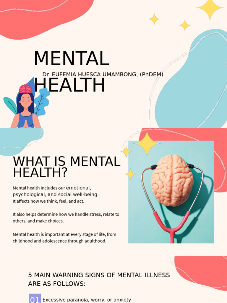Understanding Mental Health and Disorders | PDF | Major Depressive ...