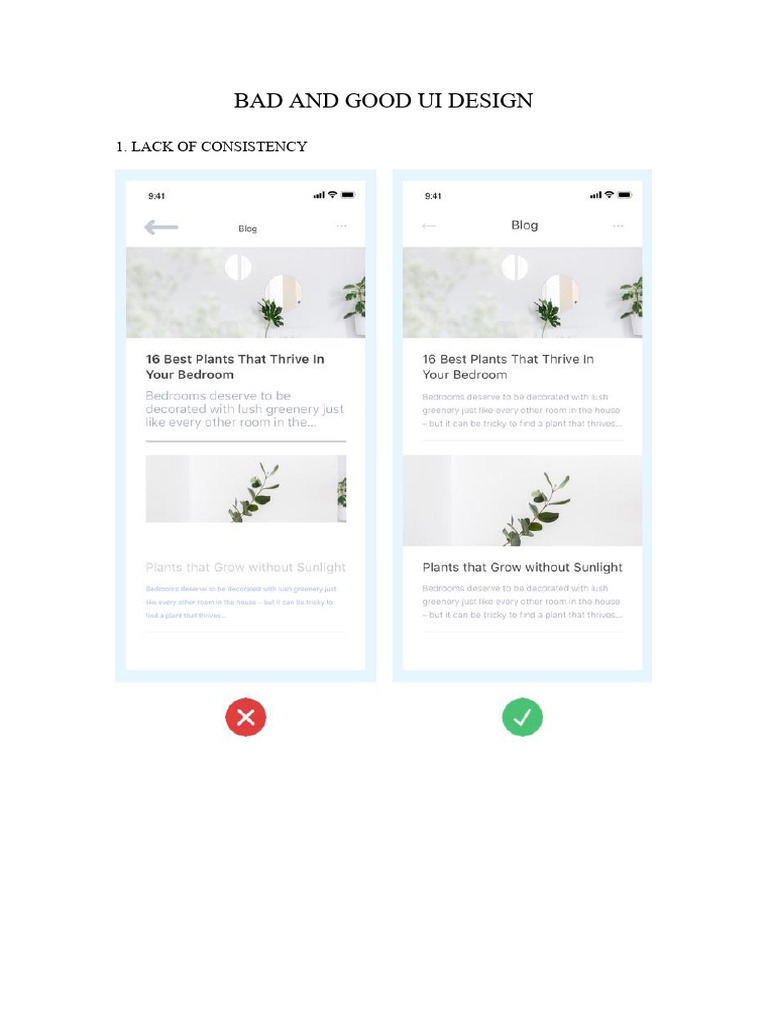 BAD AND GOOD UI DESIGN | PDF