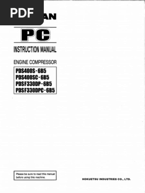 Instruction Manual PDS400S - SC - F330DP - DPC - 6B5 - (E8