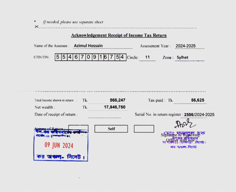 Income Tax Return | PDF