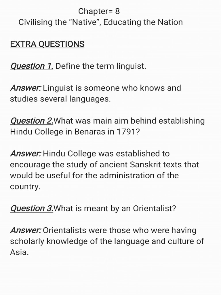 Extra Questions | PDF