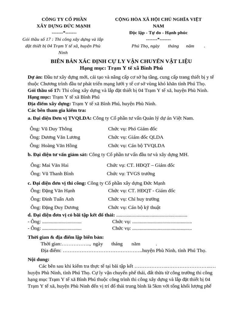 BB Xac Dinh Cu Ly Do Thai | PDF