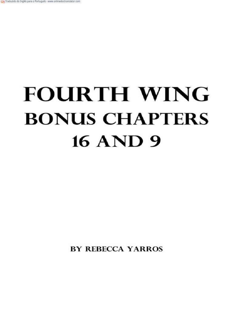 FW Bonus Chapters 16 and 9 - Rebecca Yarros - En.pt | PDF | Dragão