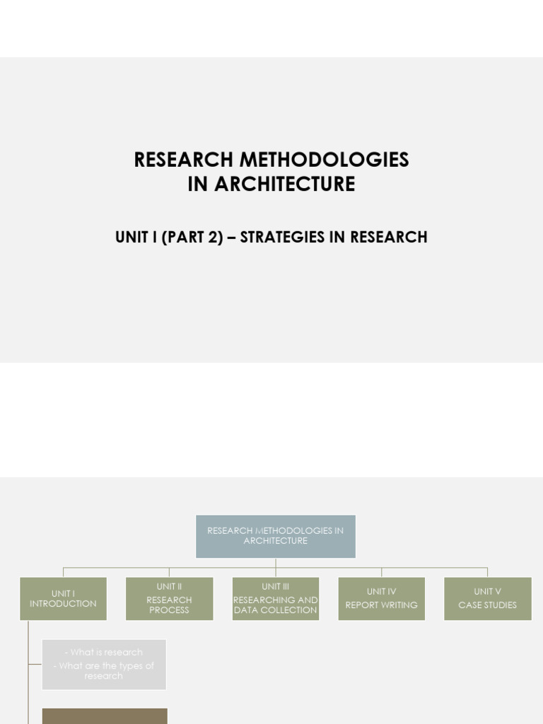 Unit 1 - Strategies of Research | PDF | Qualitative Research | Experiment