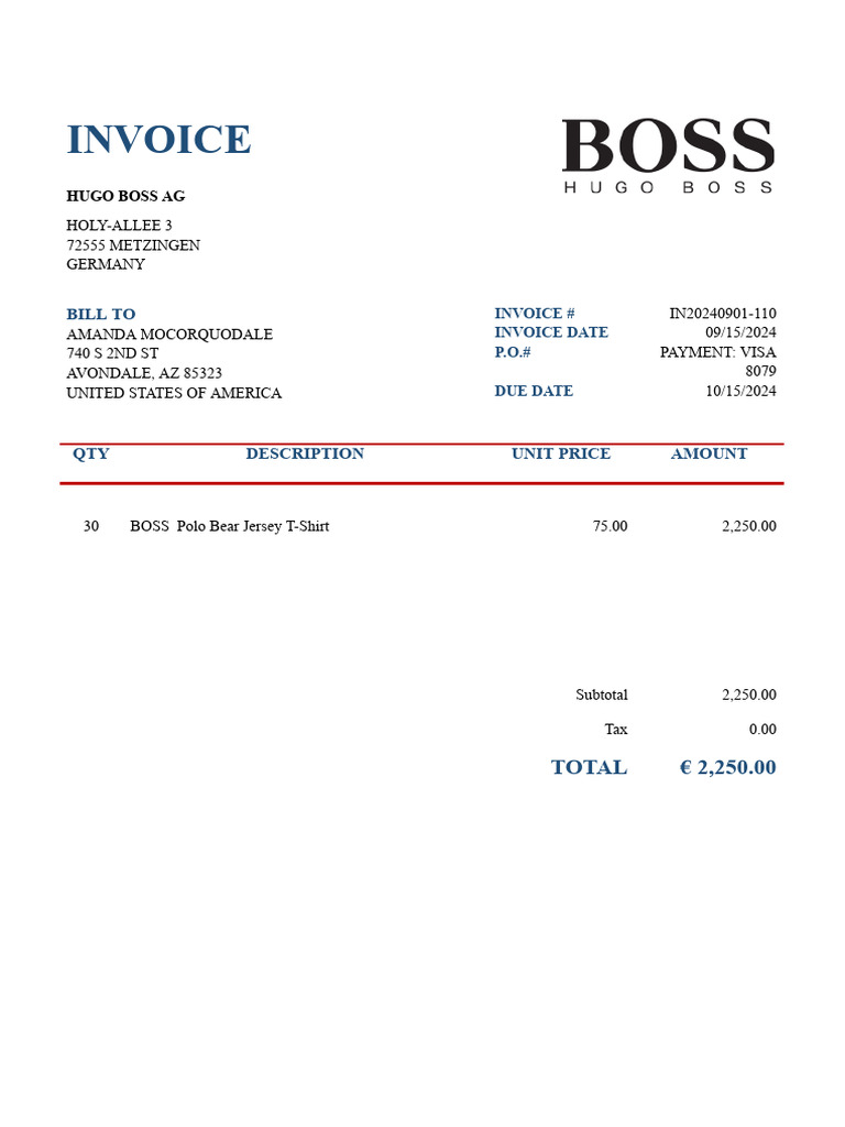 Invoice for TTS 209 Purchase | PDF