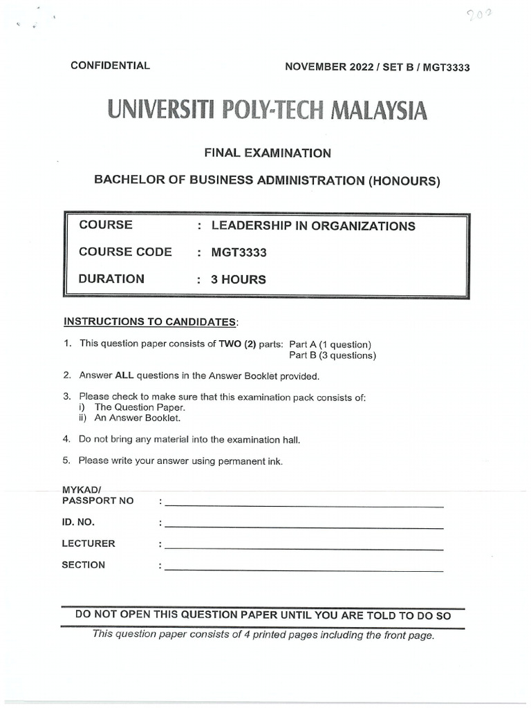 MGT3333 Ab202 | PDF