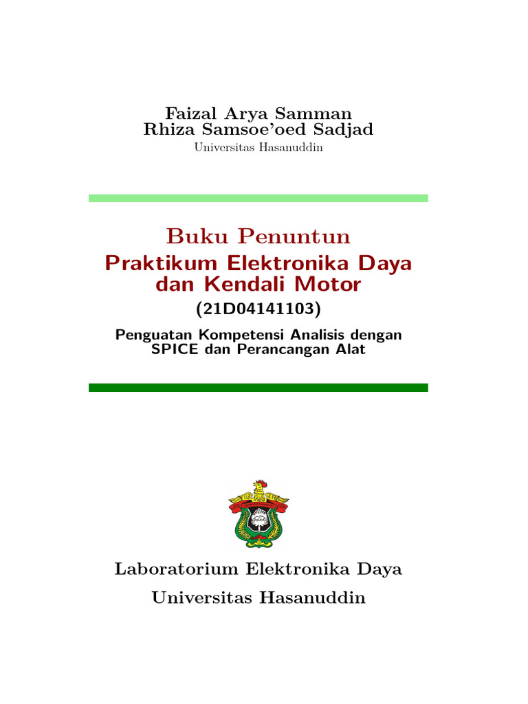 Prak Elka Daya Kendali Motor | PDF