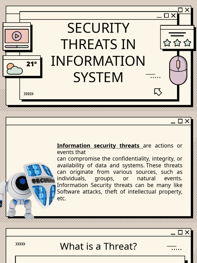 Security Threats in Information System | PDF | Information Security ...