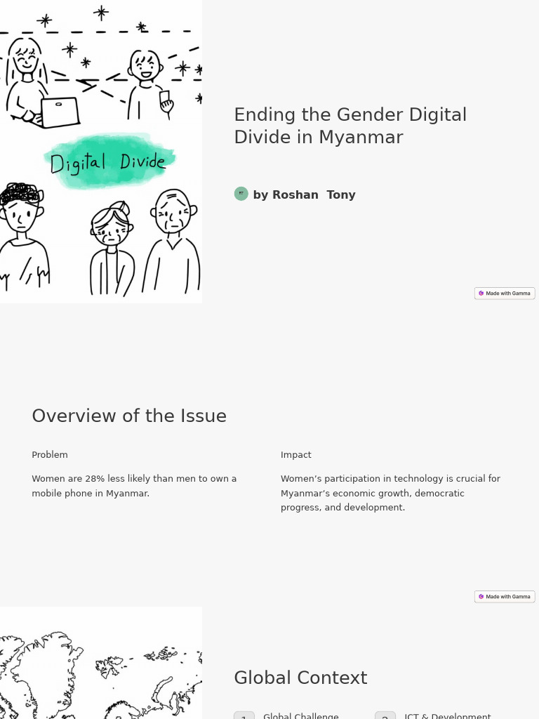 Bridging Myanmar's Gender Digital Divide | PDF | Information And ...