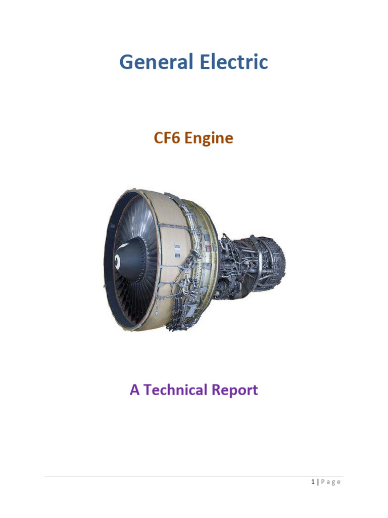 CF6 Engine Technical Overview | PDF | Mechanical Engineering | Machines