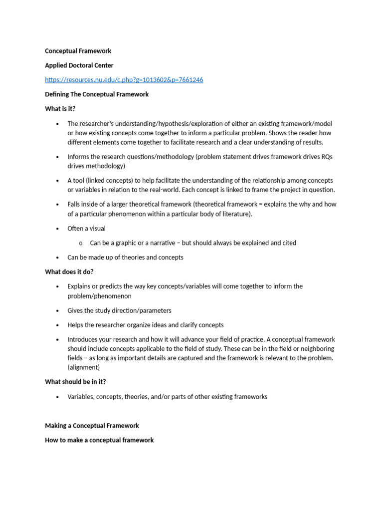 Creating a Conceptual Framework for Research | PDF | Theory | Methodology
