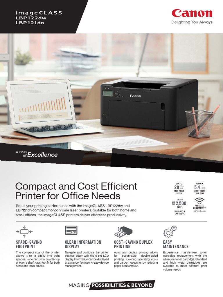 LBP 120 Brochure | PDF | Printer (Computing) | Computer Engineering