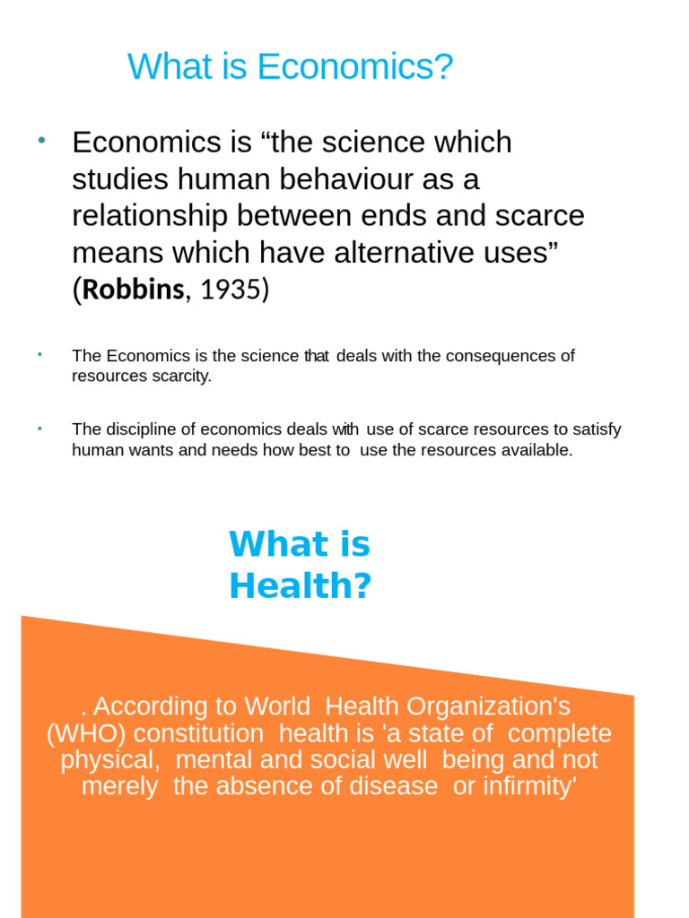 Health Economics Overview and Concepts | PDF | Economics | Health Economics