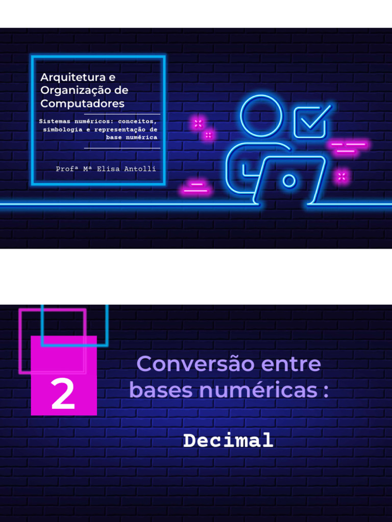 Conversão entre bases numéricas | PDF | Decimal | Divisão (Matemática)