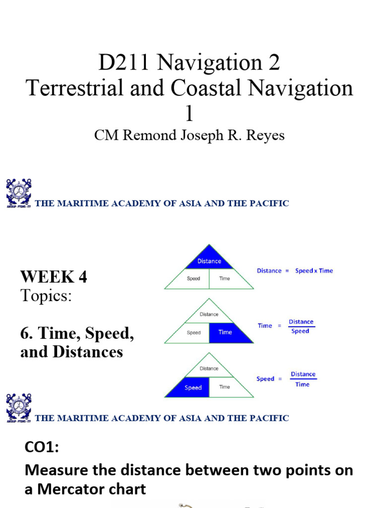 Navigation Basics: Time, Speed, Distance | PDF | Compass | Navigation