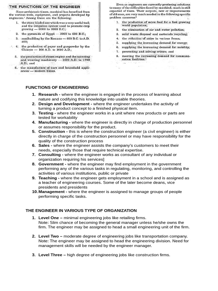 Engineering Management Prelim Reviewer | PDF | Engineer | Decision Making