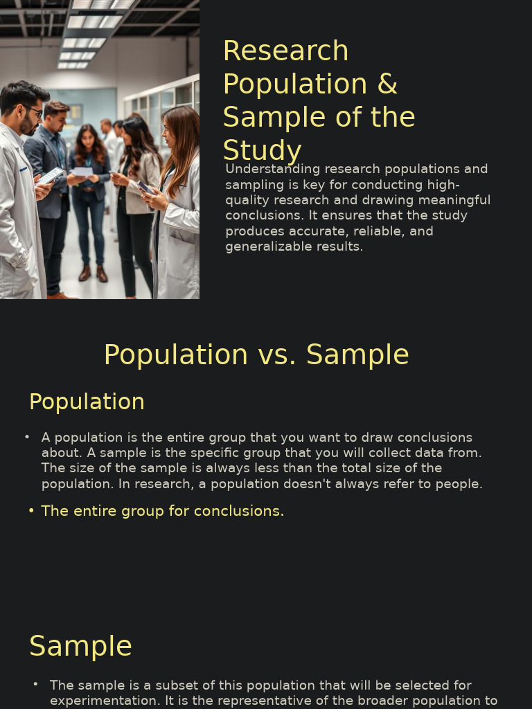 Research Populations and Sampling Methods | PDF | Sampling (Statistics ...