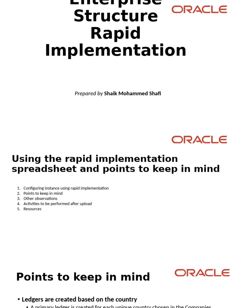 Rapid Implementation Guide for Enterprises | PDF
