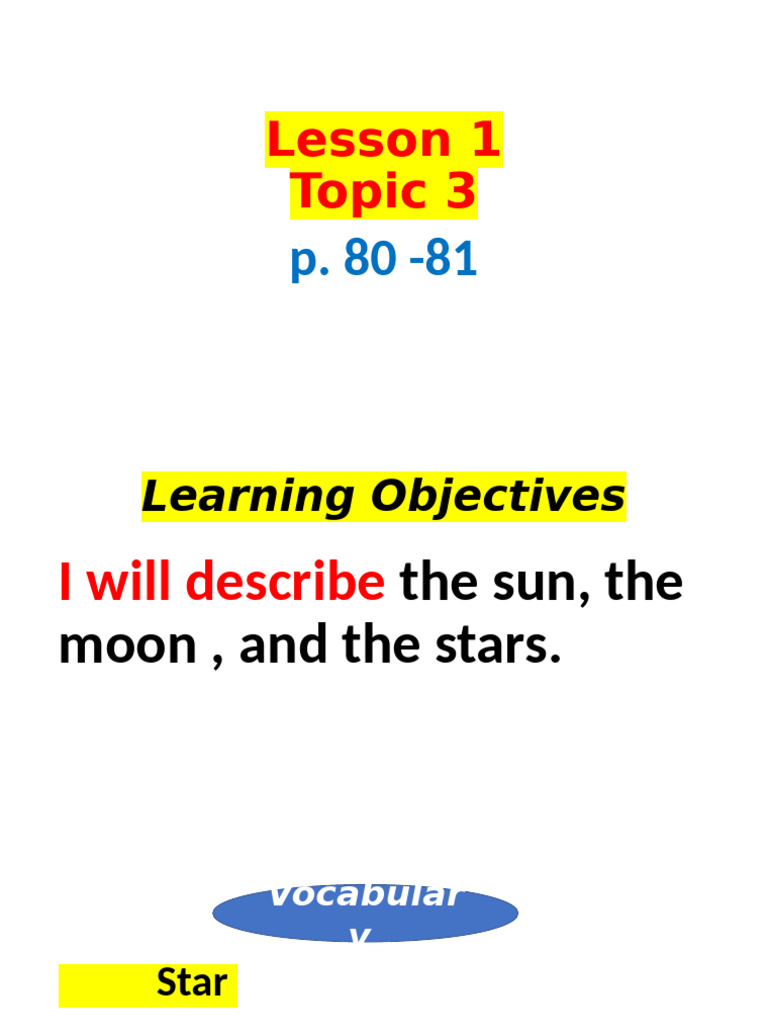 Lesson 1 - Topic 3 P. 80,81 G1 | PDF