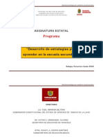 Veracruz Desarrollo Estrategias Aprender Secundaria