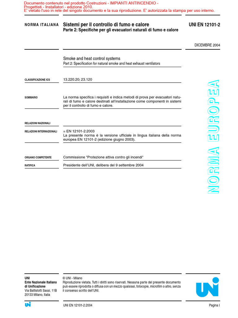 Uni en 12101-2 | PDF